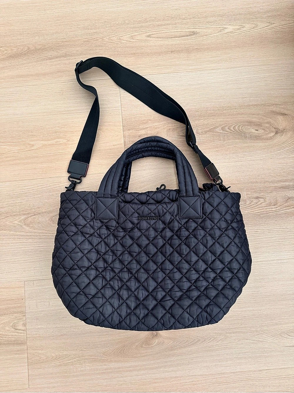 MZ WALLACE Small Metro Quilted Tote Deluxe Black